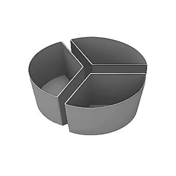 Slow Er S, 3-i-1 Silikone Slow Er Divider Passer til 6qt Oval og Rund Gryde Divider ()