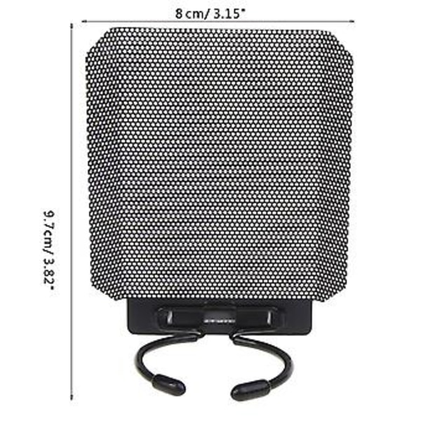 Popfilter Professionell Metall Mikrofon Popfilter Sköld Blowout Preventer Nät