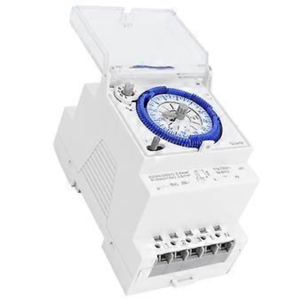 Mekanisk Timer Automatisk 24 Timer Lavt Strømforbruk Tidsbryter for Varmtvannsberedere Oppdrett 110-230V AC