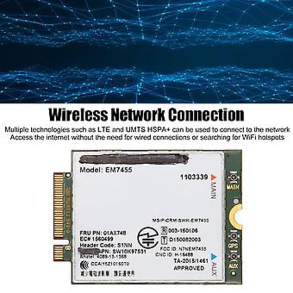 Verkkokortti, 4G LTE -verkkokortti GLTE-moduulikortti Erittäin monipuolinen GLTE-moduuli