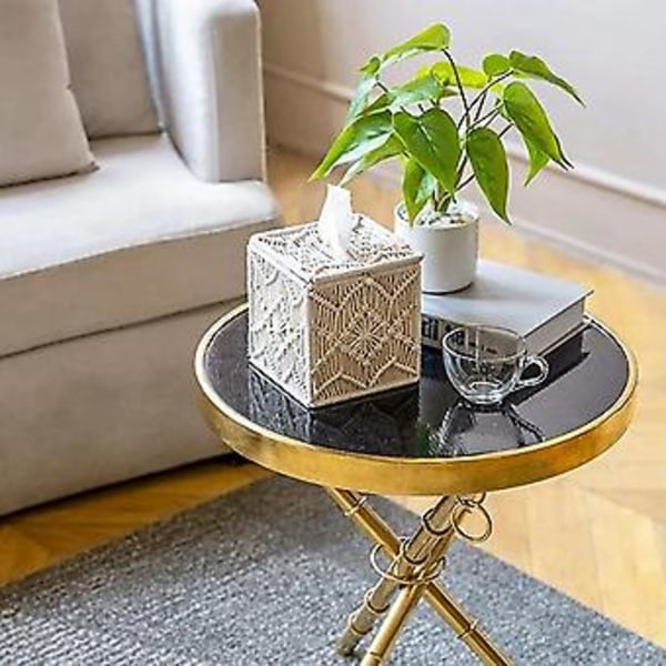 Servietboks Cover Boho R Firkantet Serviet H Med Perle Le Macrame Servietter Orga