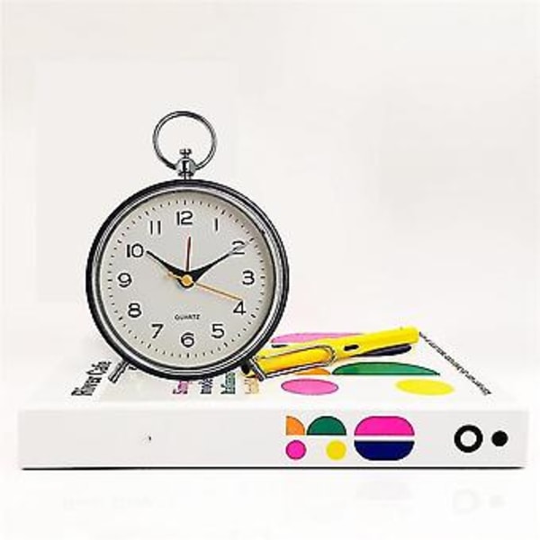 Analog Väckarklocka Tystgående Med Snooze-funktion För Barn Rosa