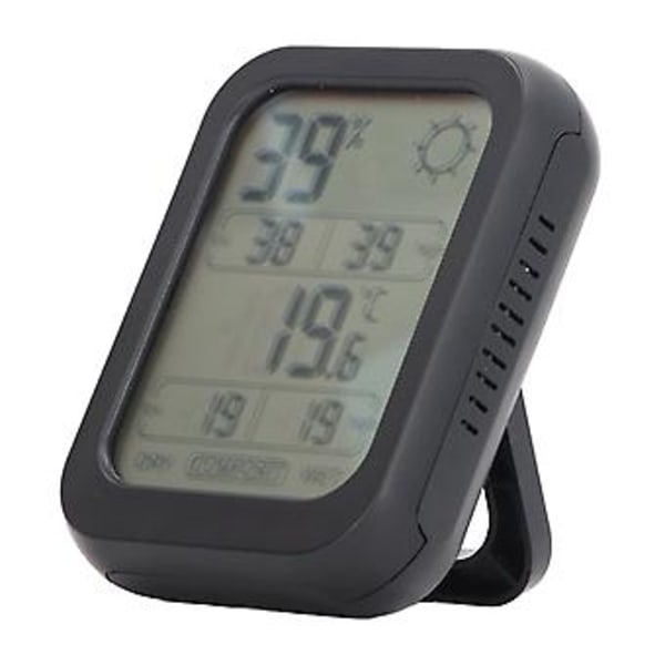 Termometer Hygrometer Högupplöst Stor Skärm Exakt Hygrometer Termometer för Inomhusbruk