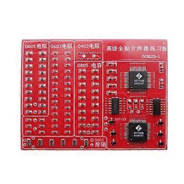 SMD SMT Komponenter Övningskort Lödningsfärdighetsträning Nybörjar DIY Kit
