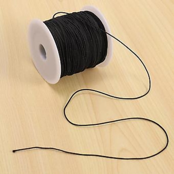 0,8 mm Lærtråd Vokset Bomullstråd Snor Stropp Halskjede Tau For Smykkelaging DIY Armb