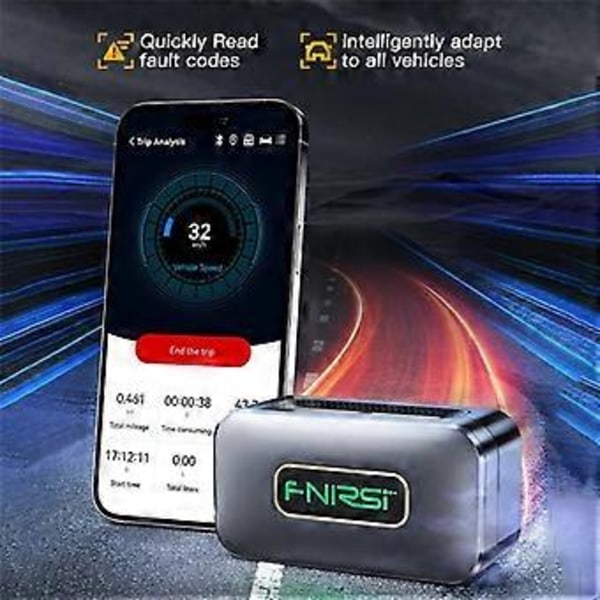 FD10 OBD2 Bilscanner Felkodsläsare Rensa Fel OBD Diagnostikverktyg för IOS Android Bluetooth 5.1 Kontrollera Motorlampa