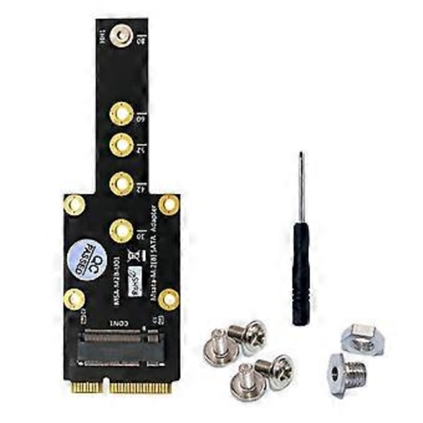 mSATA - Key B mSATA SSD -sovitinkortti, yhdistää mSATA SSD -emolevyn muuntimen
