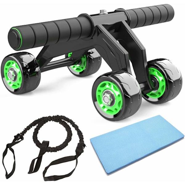 AB Roller Abdominal Wheel Abdominal Roller AB-Wheel 4-hjulig styrketräningsmaskin för män och kvinnor-Fei Yu
