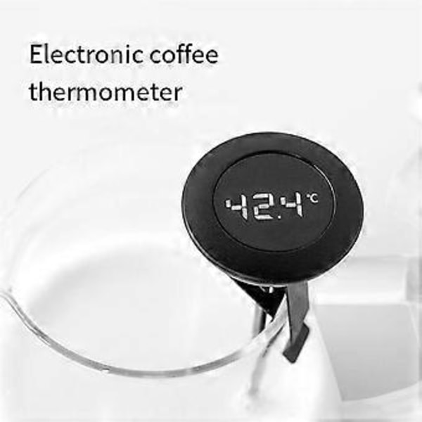Digitalt Display Kaffe Elektronisk Termometer til Hånddryp Kaffe Mælkeskumningskande Køkken Temperaturmåling