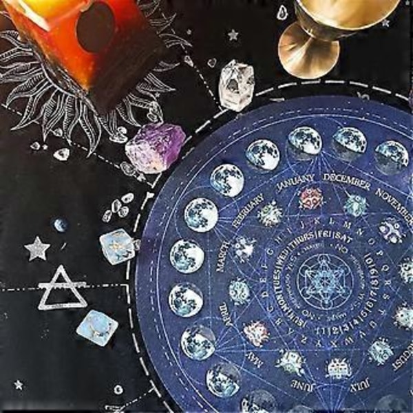 Rund Divinasjons Gummi Matte Pendel Divinasjonsmatte 3 stk Utsøkt Konstellasjon Pendelmatte, Hjemmedekorasjon, Astrologi Pendelmatte For Del (d-4-)