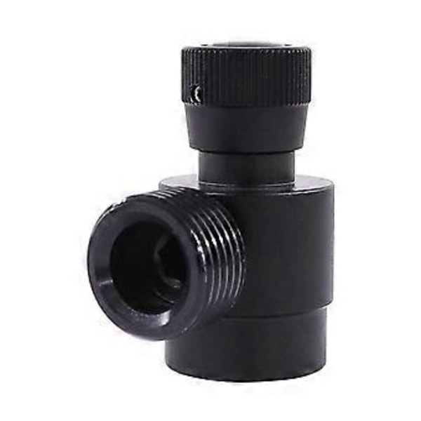 CO2 Sylinder Påfyllingsadapter, Hjemmelaget Gassylinder Regulator M10X1 til W21.8-14 Adapter for CO2, Blandingsgass, Svart