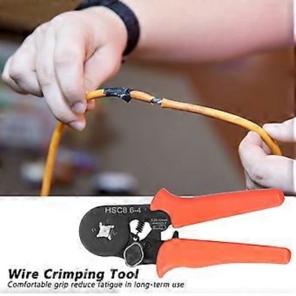 HSC8 10-4 0,25-10 mm ledning crimper værktøj mini selvjusterende ledning kabel crimper tang AWG23-7