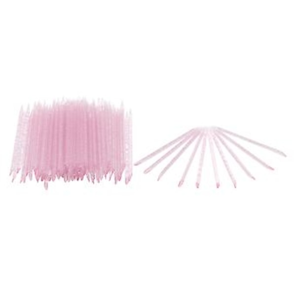 100 st Engångs Nagelbandsputtare Dubbelände Nagelband Manikyr Pedikyr Pinnar Rosa