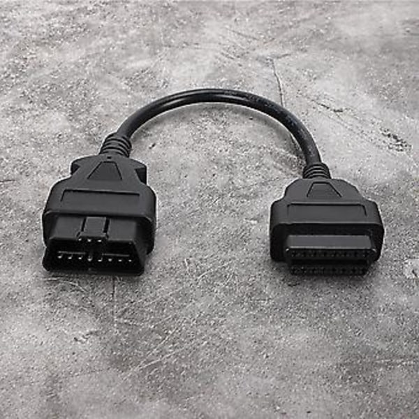 Diagnostiikka-adapteri, OBD 16Pin 0,3m/0,98ft Uros OBD Jatkojohto Diagnostiikkaliitin Virtaviivainen Muotoilu