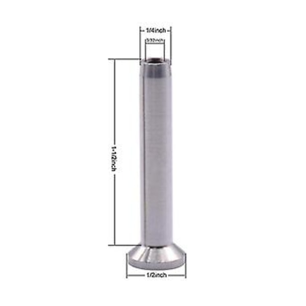 24-pack 316 Rostfria Handpressningsprofiler För 1/8in Vajerräcken, Däckräcken, Ledstänger