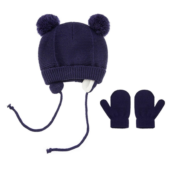 1 Set Baby Hat Cute Bear Toddler Earflap Beanie Warm For Fall Winter