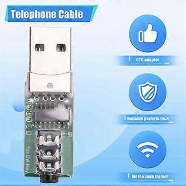 For VBand Morse USB Nøgle Træner til Vband Mobiltelefon Computer Connector Morse Kode Træner Telegraf Træner