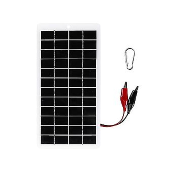 5w 12v Solpanel Silikonpaneler Utomhus Solcellsladdare Portabel Solpanel För Mobil