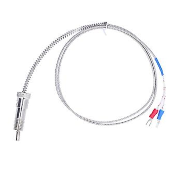K Typ Termoelement Nickel Silikon Kompressionsfjäder Termoelement för Temperatursensor M12 1m