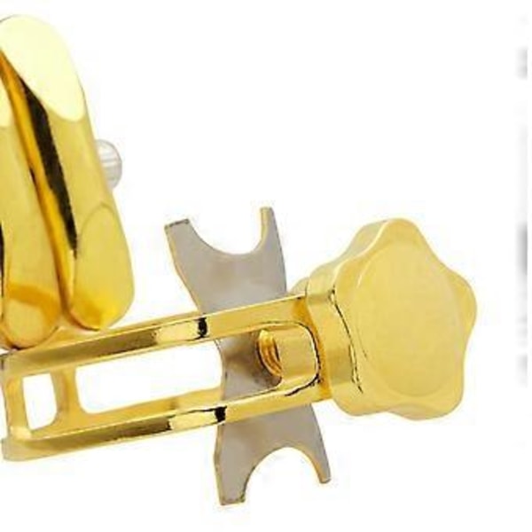 Metal Saxofon Fastgørelsesclips Alt Tenor Sopran Sax Ligaturer & Fastgørelseshætte