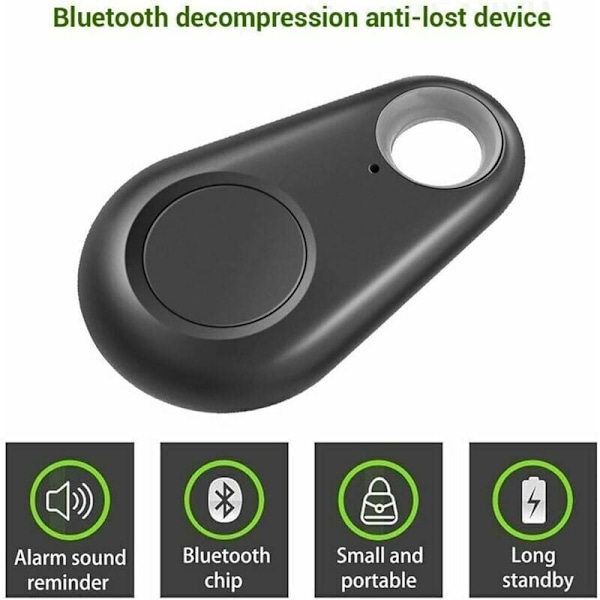 (5 stk.) GPS Tracker Smart Key Finder Locator Anti-Lost Bluetooth Tracker til børn drenge piger kæledyr pung nøgler bil bagagerum telefon alarm sensor..