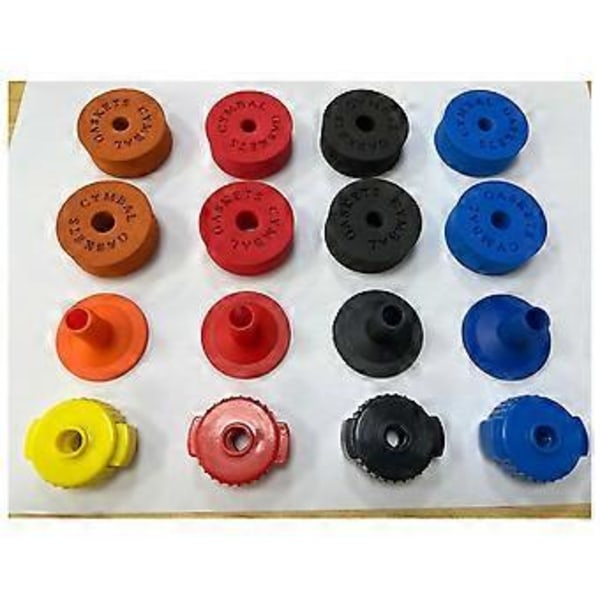Gul Cymbal Skydd Bomull Filt Svamp Pad Cymbal Snabbfäste Lock Snabbfäste Trumset Tillbehör