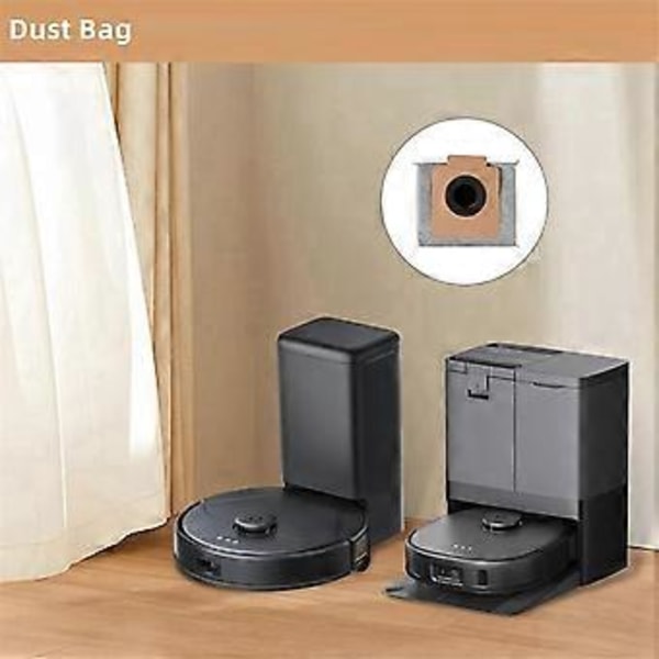 Dammsugarpåsar för Clean X8 Pro / X10 Pro Omni Robotdammsugare Självtömmande Station, Engångspåsar med Stor Kapacitet