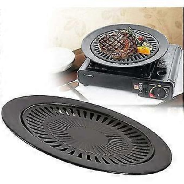 Koreansk Grillpande, Røgfri Rustfri Stål Non-stick Grillpande