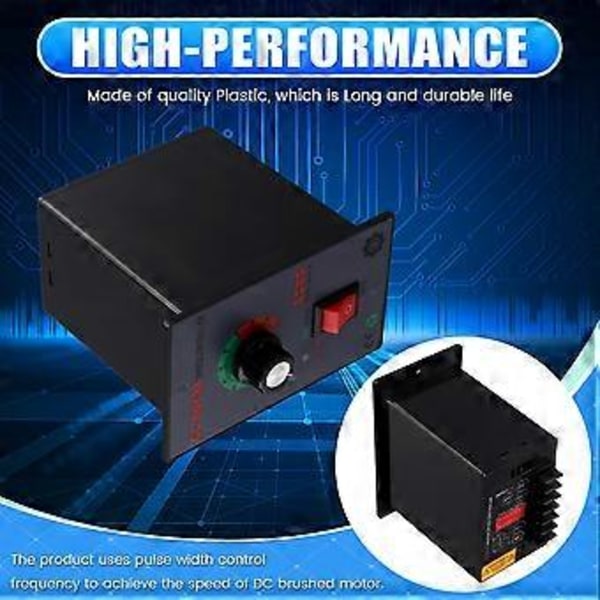 Borstad DC Motor Hastighetsregulator PWM DC 12V 24V 36V för 775 795 Växelmotor Elektriska Delar DC12V-60 10A