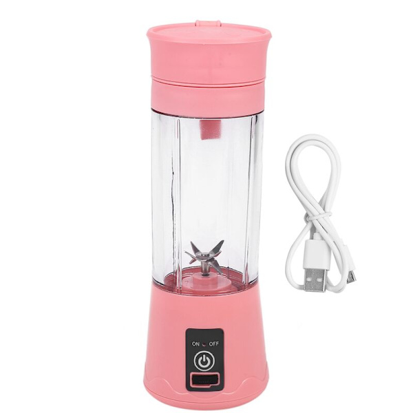 USB-laddningsbar mixer 380 ml 6 blad fruktjuicepress flaska kopp juice citron frukt grönsak smoothie press reamers