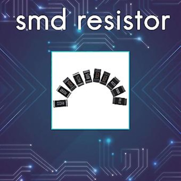 50 stk. Legeringsmodstand 2512 Smd Modstand Prøvepakke, 10 slags x 5 stk. = 50 stk. R001 R002 R005 R008 R010 R