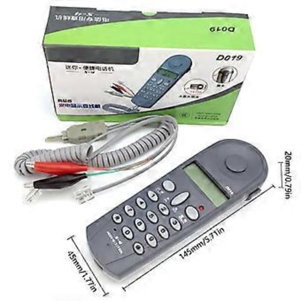 Testtelefonapparat Sladdtelefon med LCD-nummerpresentation Hemmakontor Telefon