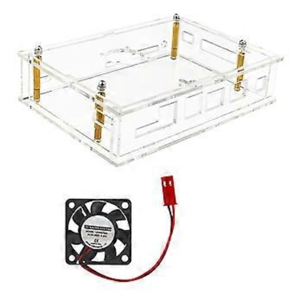 For Banana Pi F3 -F3 Akryl Etui Transparent Skall Beskyttende for Banana Pi -F3 Utviklingskort med Vifte