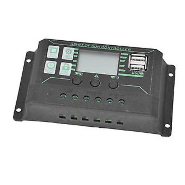 Solar Opladnings- og Afladningscontroller, Solar Opladnings- og Afladningscontroller Solpanel Regulator Justerbar Solar Opladningscontroller Specialdesignet