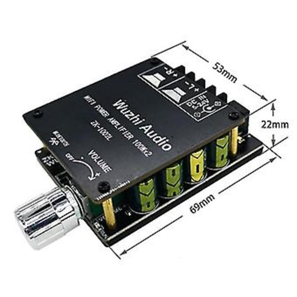 -1002l Mini Tooth 5.0 5-24v Trådløs O Digital Forstærker Board 100wx2 Tooth A