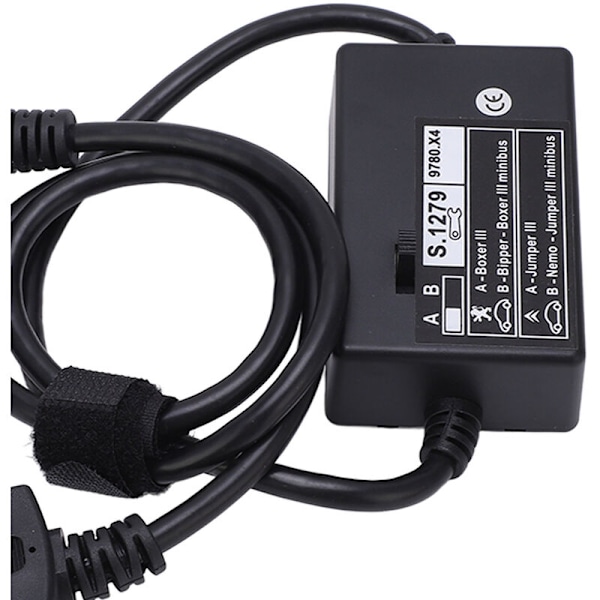 Vanntett OBD2 diagnose kabel S.1279 PVC ABS slitesterk diagnose kabel enkel å koble til bil