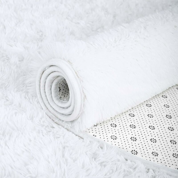 Oval fluffig matta mattor, modern plysch lurvig matta för barn sovrum extra bekväm söt barnkammare matta sängmatta för pojkar flickor rum heminredning mattor,