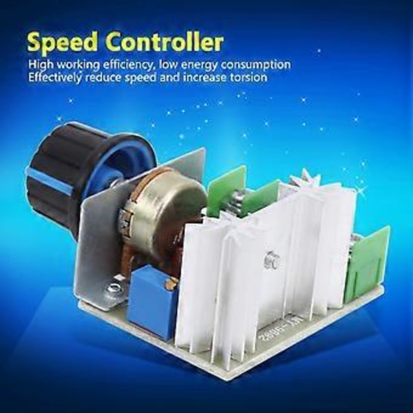 3 st AC Motor Hastighetskontroll Modul Hastighetsreglering Elektronisk Komponent 2000W PWM 50-220V