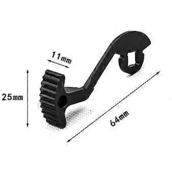 Enhandsmanövrerad sändare Ratt Trigger Tumspak för Noble NB4 NB4+ Controller Uppgradering Svart