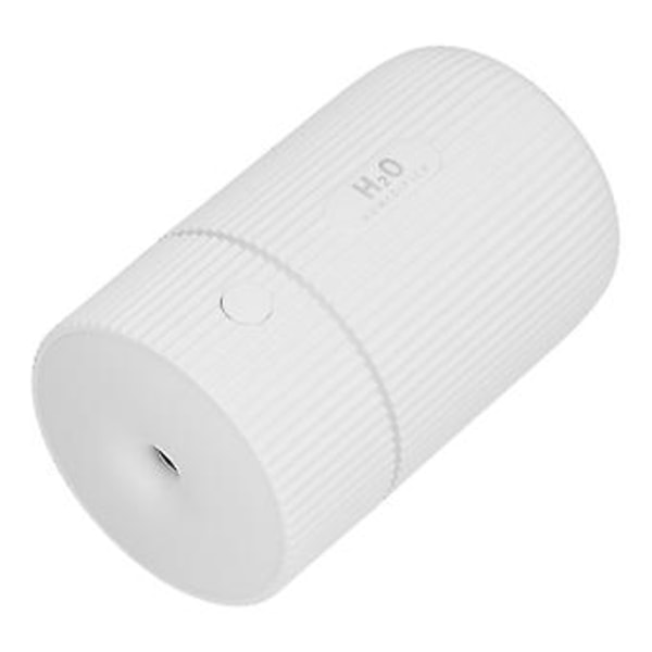 Mini Luftfuktare med Färgglatt Ljus Skrivbordsluftfuktare USB-driven för Bil Kontor Rum Sovrum Vit