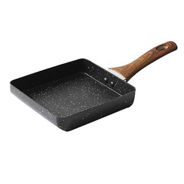 Japanilainen munakas pannu, Tamagoyaki pannu tarttumaton suorakulmainen paistinpannu aamiaiselle, litteä pannu, tehokas suorituskyky