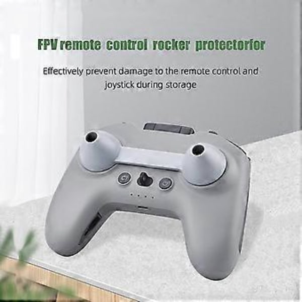 Drönare Fjärrkontroll Spakskydd Hållare, 12.5x3.5x2.4 Cm Drönare Joystick Skydd För Dji Fpv Combo Grå Aero Tillbehör Modell Leksaker