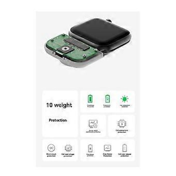 Bärbar trådlös laddare för klocka, 1200mAh mobil strömenhet för utomhusbruk, för snabbladdningsfodral 49mm C
