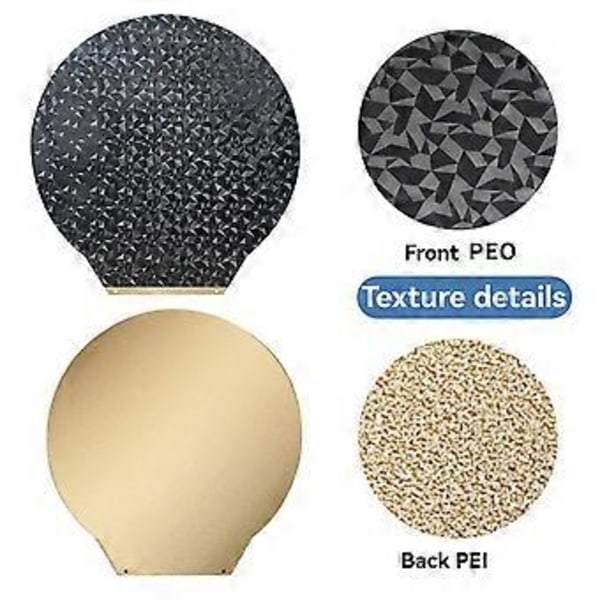 For Super Racer PEI Fleksibel Glatt PEO Varme Seng Byggeplate for 270mm Magnetisk Fjærstålplate, B