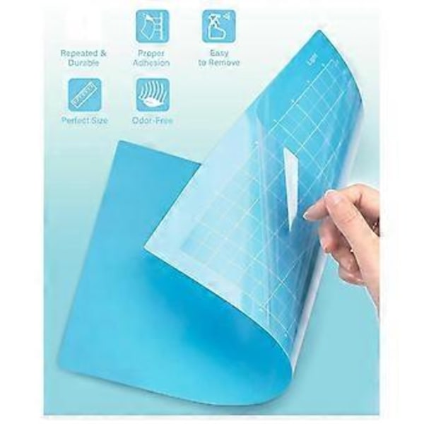 6 st Skärmattor 21,6x30,5 cm För- Xtra 6-pack Återanvändbara Klibbiga (Lätt, Standard, Stark) Grepp Cricket Skärmattor