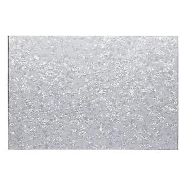3-lagers PVC med basgitarrplektrumskydd Materialark DIY Oklippt 42,9x29x0,23 cm, Pärlvit