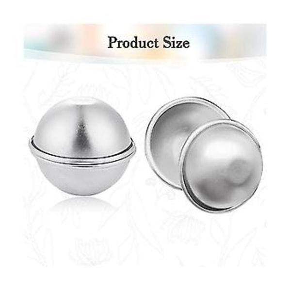 20 Stycken 10 Set Gör-det-själv Metall Badbollsform För Hantverk Gör-det-själv Tillbehör 6.5x3cm