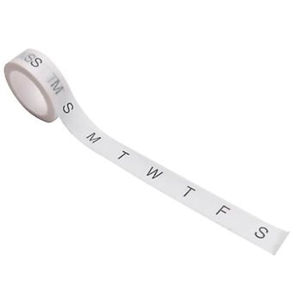 8 Rullar Kalender Washi Tejp Set Datum Dag Vecka Månad Nummer Kalender Washi Maskeringstejp Dekorativ F