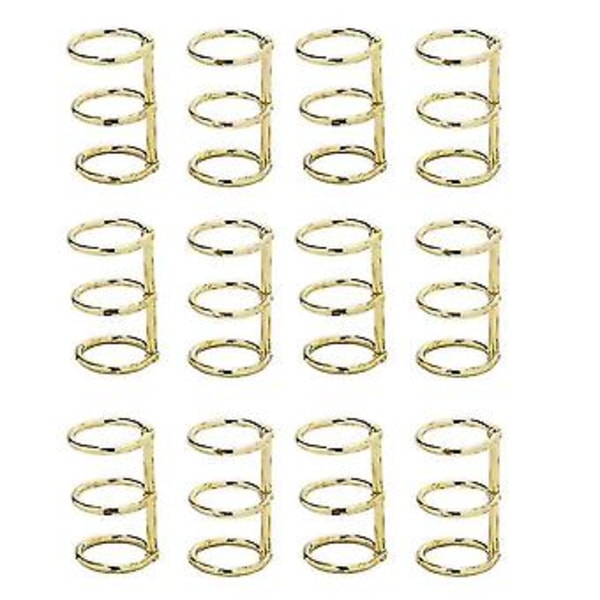 12 stk. 3-rings ringe bladbindere ringe snap split hængsel 20 mm indvendig diameter