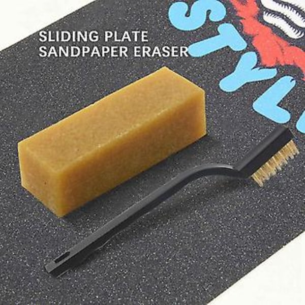 Skateboard Viskelæder Griptape Sandpapir Renser Skate Board Rense Tilbehør